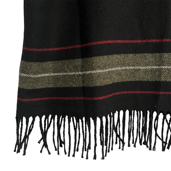 Vintage 90s Wool Blend Black Sleeveless Top w/ Fringe Hem Women’s Size 14 - Picture 5 of 9